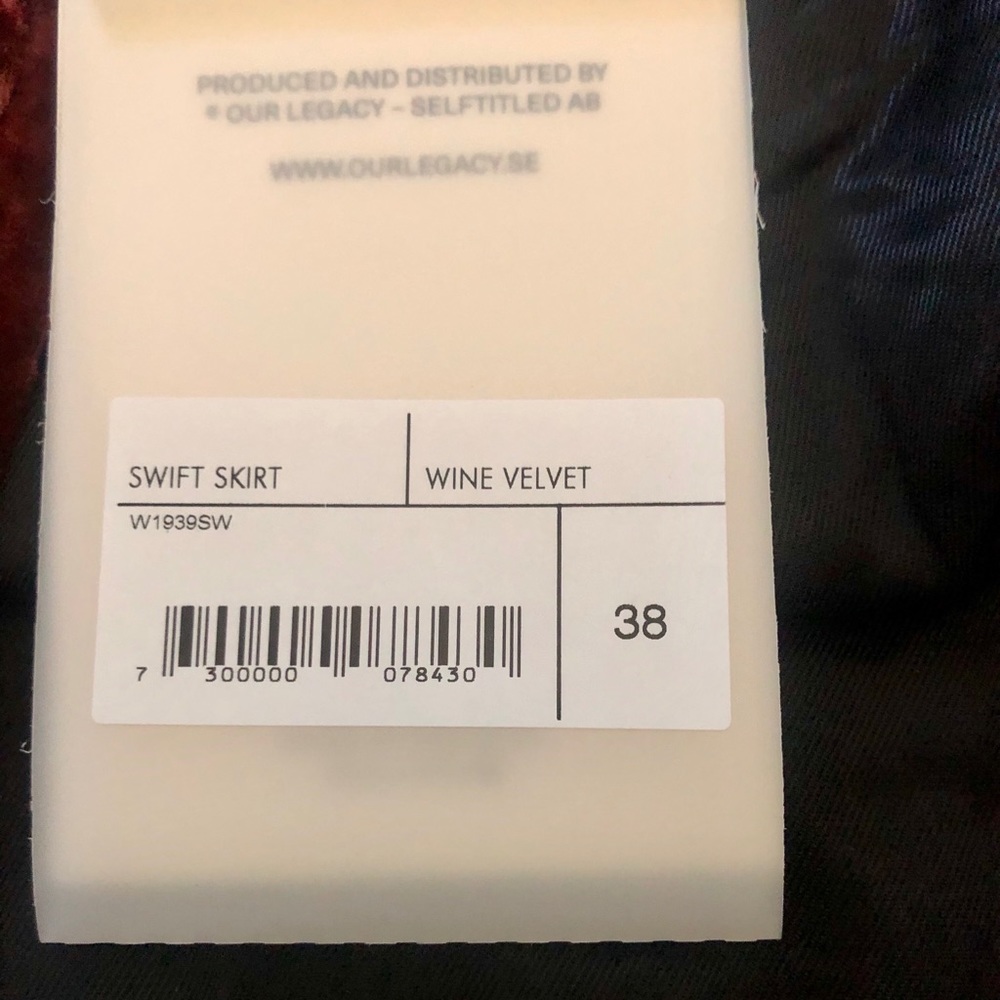 NWT Opening Ceremony Wine Velvet Mini Skirt - Picture 11 of 12